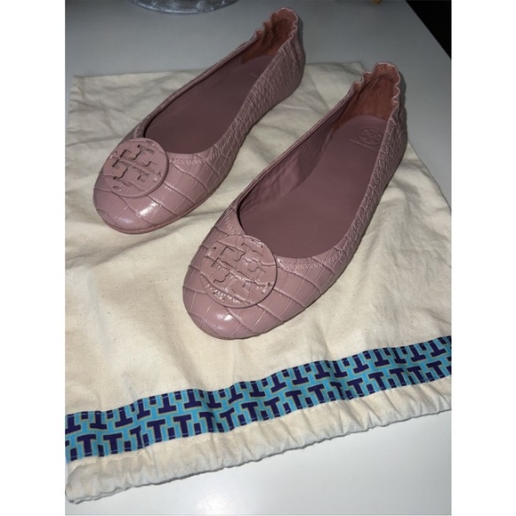 Tory Burch Minnie Travel Rosa Ballet Flats 9.5 - Picture 6 of 10